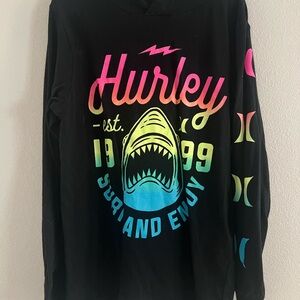 Boys Hurley black hooded long sleeve